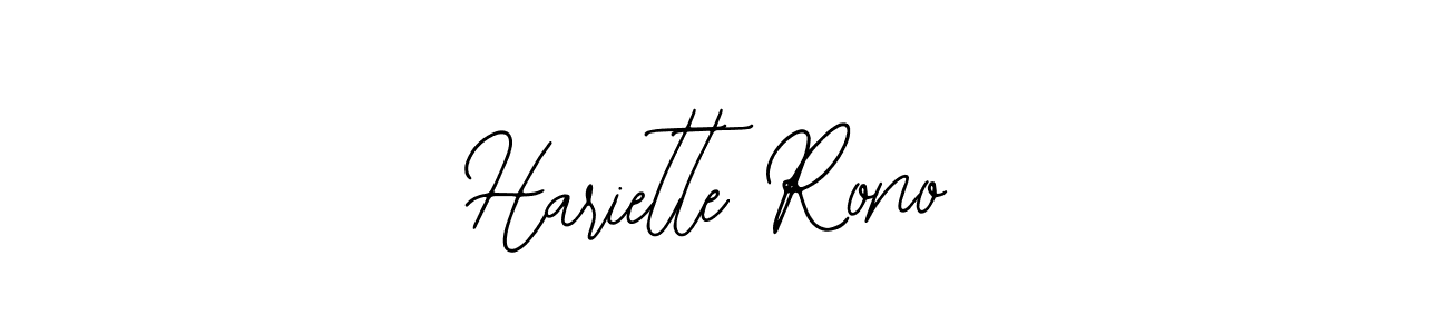 The best way (Bearetta-2O07w) to make a short signature is to pick only two or three words in your name. The name Hariette Rono include a total of six letters. For converting this name. Hariette Rono signature style 12 images and pictures png