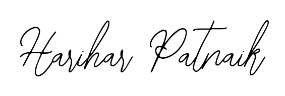 The Bearetta-2O07w typeface gives name Harihar Patnaik a refined look. Suitable for certificates, diplomas, and official verification. Harihar Patnaik signature style 12 images and pictures png