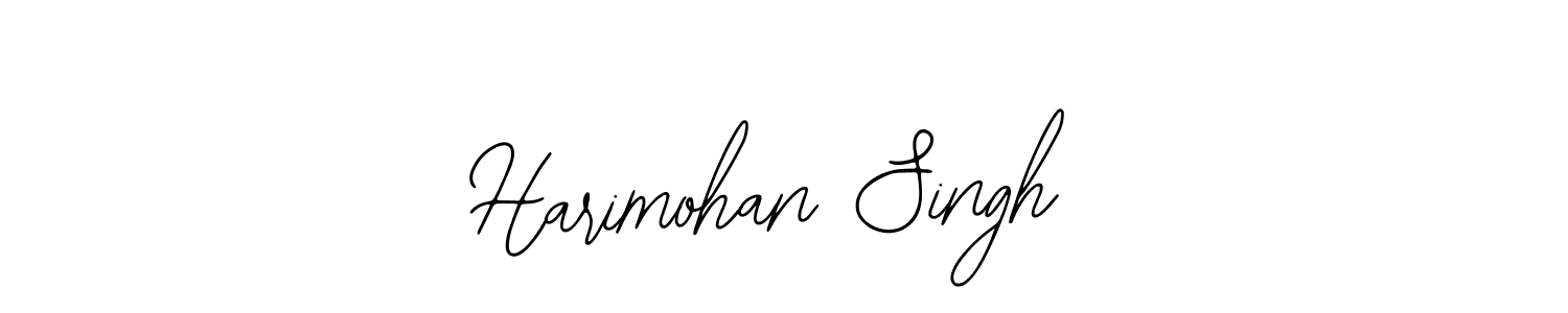 How to make Harimohan Singh name signature. Use Bearetta-2O07w style for creating short signs online. This is the latest handwritten sign. Harimohan Singh signature style 12 images and pictures png