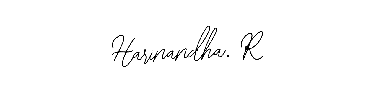 The best way (Bearetta-2O07w) to make a short signature is to pick only two or three words in your name. The name Harinandha. R include a total of six letters. For converting this name. Harinandha. R signature style 12 images and pictures png