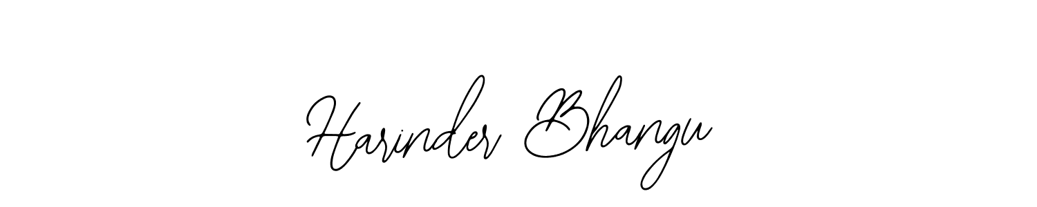 Harinder Bhangu stylish signature style. Best Handwritten Sign (Bearetta-2O07w) for my name. Handwritten Signature Collection Ideas for my name Harinder Bhangu. Harinder Bhangu signature style 12 images and pictures png
