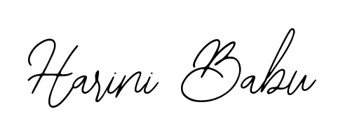 Looking for an artistic signature for Harini Babu? The Bearetta-2O07w calligraphy style gives a sophisticated flow suitable for business cards and emails. Harini Babu signature style 12 images and pictures png