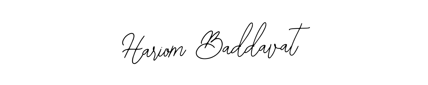 The best way (Bearetta-2O07w) to make a short signature is to pick only two or three words in your name. The name Hariom Baddavat include a total of six letters. For converting this name. Hariom Baddavat signature style 12 images and pictures png