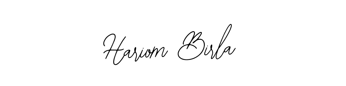 How to make Hariom Birla name signature. Use Bearetta-2O07w style for creating short signs online. This is the latest handwritten sign. Hariom Birla signature style 12 images and pictures png