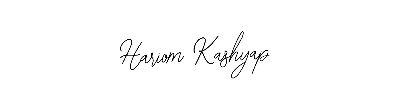 Hariom Kashyap stylish signature style. Best Handwritten Sign (Bearetta-2O07w) for my name. Handwritten Signature Collection Ideas for my name Hariom Kashyap. Hariom Kashyap signature style 12 images and pictures png