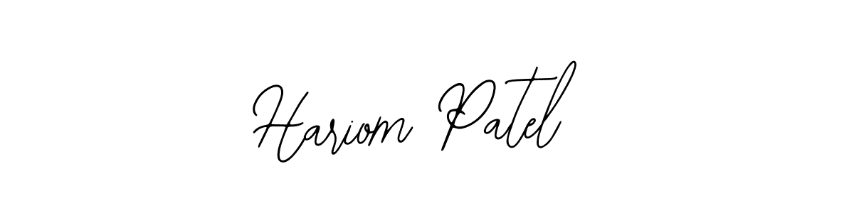 Make a beautiful signature design for name Hariom Patel. With this signature (Bearetta-2O07w) style, you can create a handwritten signature for free. Hariom Patel signature style 12 images and pictures png