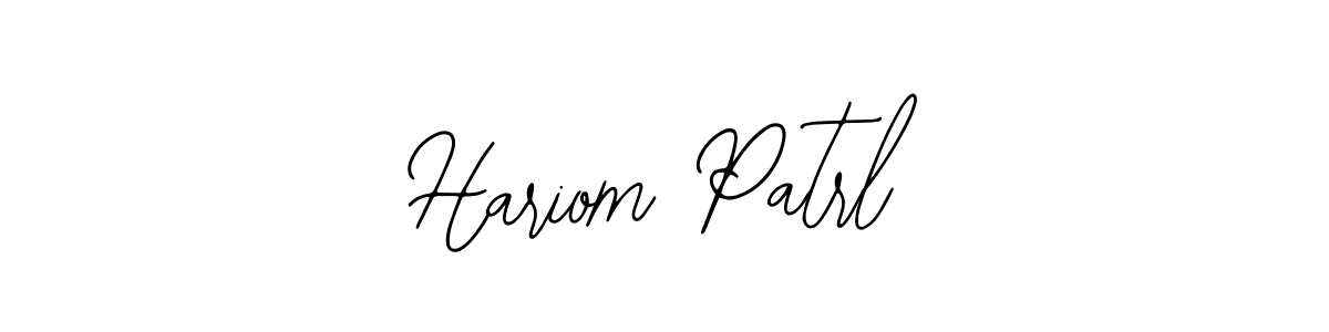 Create a beautiful signature design for name Hariom Patrl. With this signature (Bearetta-2O07w) fonts, you can make a handwritten signature for free. Hariom Patrl signature style 12 images and pictures png
