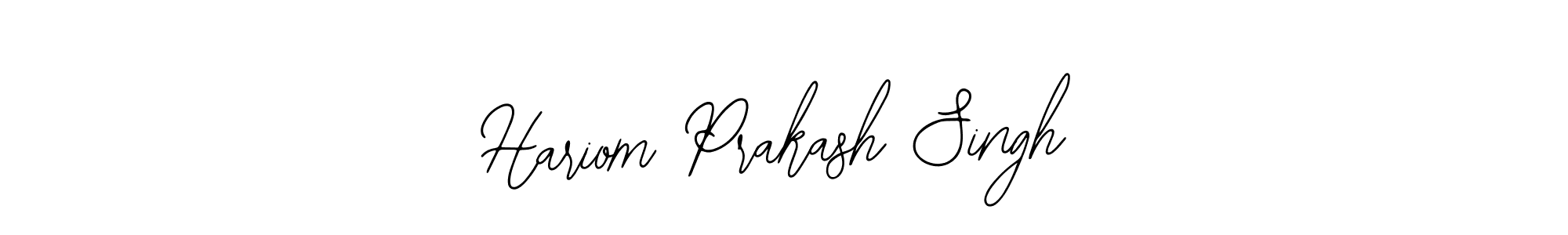 The best way (Bearetta-2O07w) to make a short signature is to pick only two or three words in your name. The name Hariom Prakash Singh include a total of six letters. For converting this name. Hariom Prakash Singh signature style 12 images and pictures png