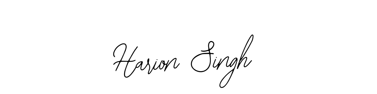 Also we have Harion Singh name is the best signature style. Create professional handwritten signature collection using Bearetta-2O07w autograph style. Harion Singh signature style 12 images and pictures png