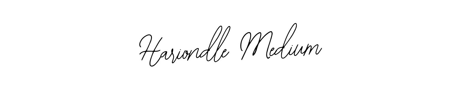 You should practise on your own different ways (Bearetta-2O07w) to write your name (Hariondle Medium) in signature. don't let someone else do it for you. Hariondle Medium signature style 12 images and pictures png