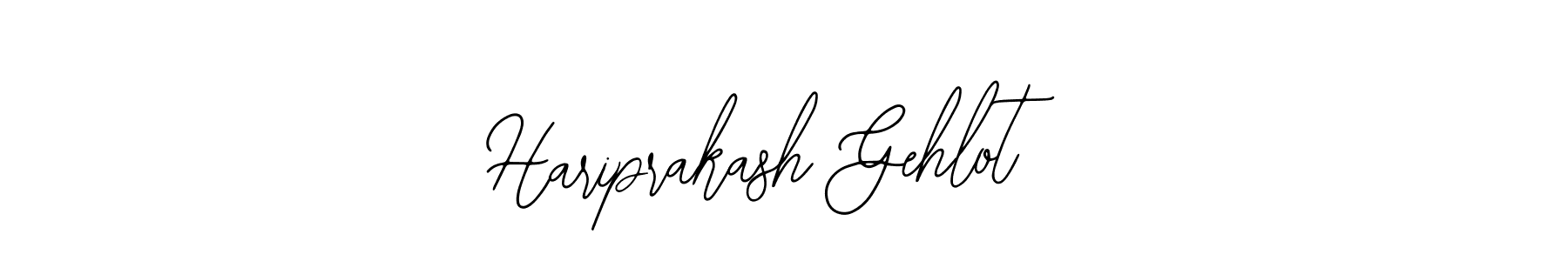 You should practise on your own different ways (Bearetta-2O07w) to write your name (Hariprakash Gehlot) in signature. don't let someone else do it for you. Hariprakash Gehlot signature style 12 images and pictures png