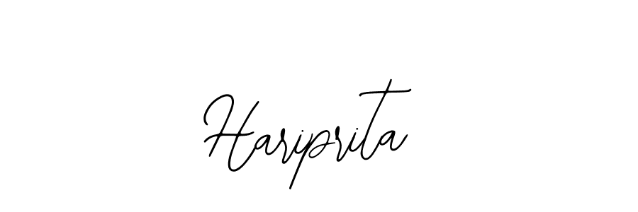 Use a signature maker to create a handwritten signature online. With this signature software, you can design (Bearetta-2O07w) your own signature for name Hariprita. Hariprita signature style 12 images and pictures png