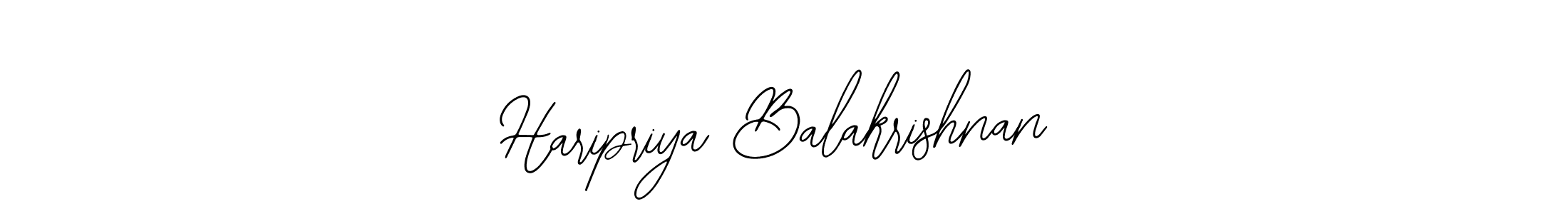 Bearetta-2O07w is a professional signature style that is perfect for those who want to add a touch of class to their signature. It is also a great choice for those who want to make their signature more unique. Get Haripriya Balakrishnan name to fancy signature for free. Haripriya Balakrishnan signature style 12 images and pictures png