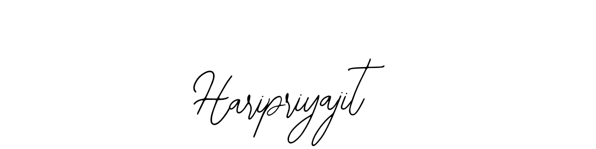 The best way (Bearetta-2O07w) to make a short signature is to pick only two or three words in your name. The name Haripriyajit include a total of six letters. For converting this name. Haripriyajit signature style 12 images and pictures png