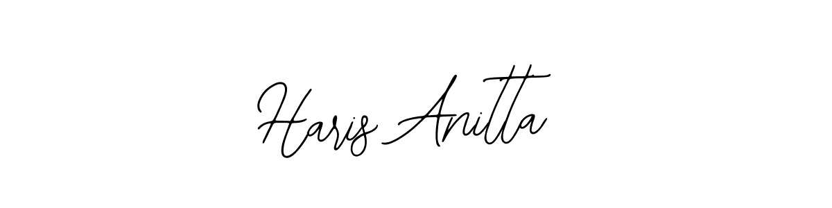 if you are searching for the best signature style for your name Haris Anitta. so please give up your signature search. here we have designed multiple signature styles  using Bearetta-2O07w. Haris Anitta signature style 12 images and pictures png