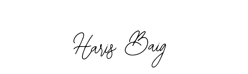 The best way (Bearetta-2O07w) to make a short signature is to pick only two or three words in your name. The name Haris Baig include a total of six letters. For converting this name. Haris Baig signature style 12 images and pictures png