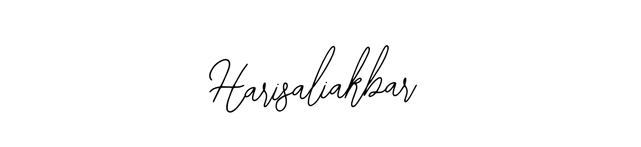 Use a signature maker to create a handwritten signature online. With this signature software, you can design (Bearetta-2O07w) your own signature for name Harisaliakbar. Harisaliakbar signature style 12 images and pictures png