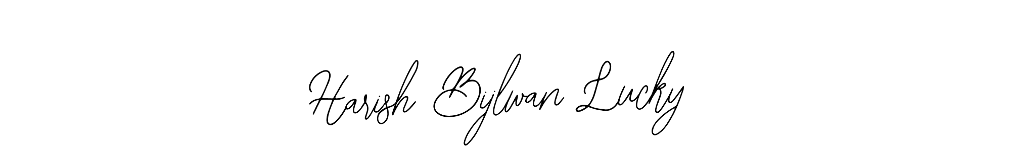 Harish Bijlwan Lucky stylish signature style. Best Handwritten Sign (Bearetta-2O07w) for my name. Handwritten Signature Collection Ideas for my name Harish Bijlwan Lucky. Harish Bijlwan Lucky signature style 12 images and pictures png
