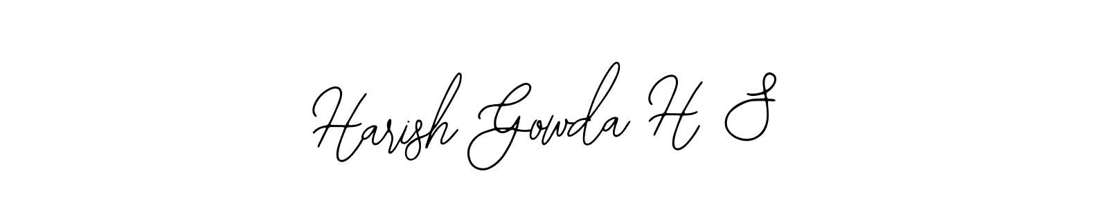This is the best signature style for the Harish Gowda H S name. Also you like these signature font (Bearetta-2O07w). Mix name signature. Harish Gowda H S signature style 12 images and pictures png