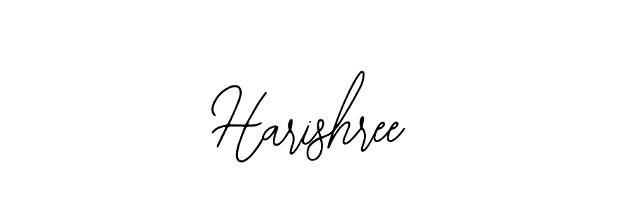 How to make Harishree name signature. Use Bearetta-2O07w style for creating short signs online. This is the latest handwritten sign. Harishree signature style 12 images and pictures png