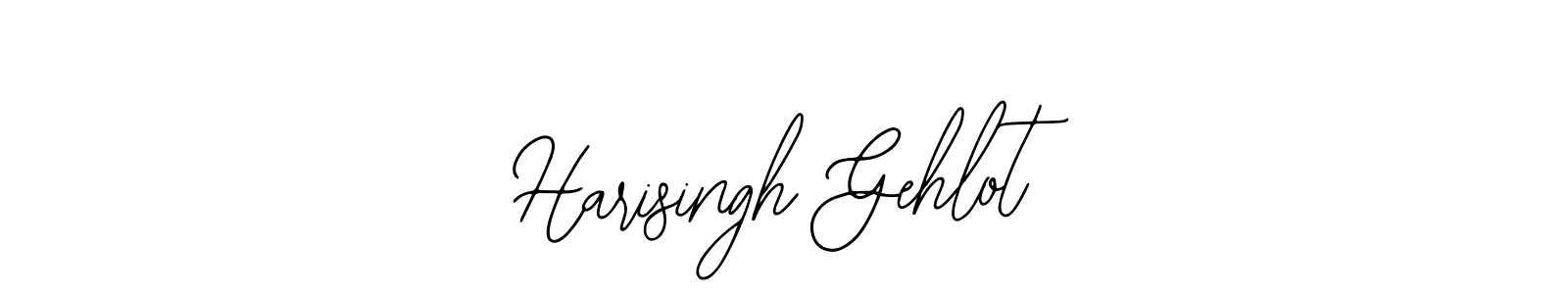Also we have Harisingh Gehlot name is the best signature style. Create professional handwritten signature collection using Bearetta-2O07w autograph style. Harisingh Gehlot signature style 12 images and pictures png