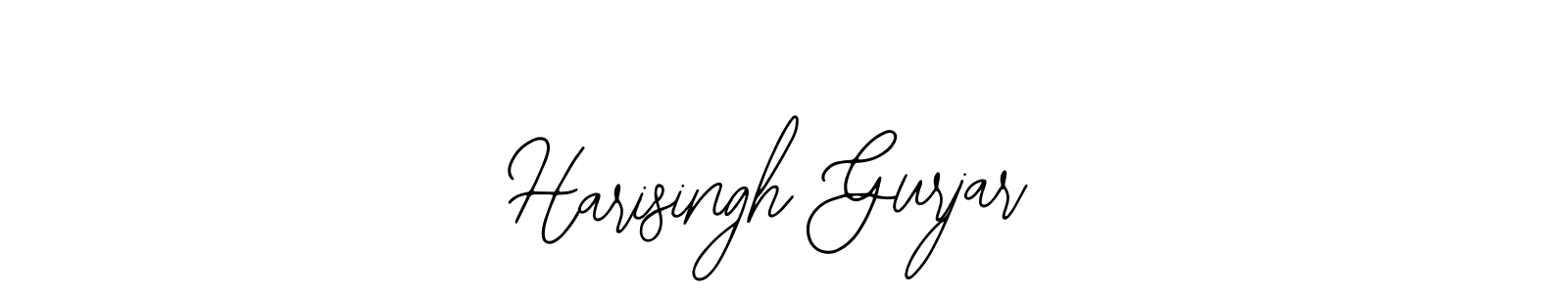 How to make Harisingh Gurjar name signature. Use Bearetta-2O07w style for creating short signs online. This is the latest handwritten sign. Harisingh Gurjar signature style 12 images and pictures png