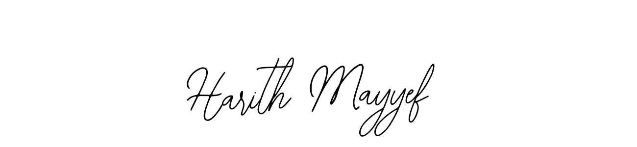 The best way (Bearetta-2O07w) to make a short signature is to pick only two or three words in your name. The name Harith Mayyef include a total of six letters. For converting this name. Harith Mayyef signature style 12 images and pictures png