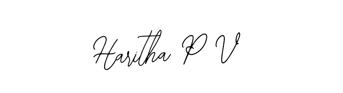 if you are searching for the best signature style for your name Haritha P V. so please give up your signature search. here we have designed multiple signature styles  using Bearetta-2O07w. Haritha P V signature style 12 images and pictures png