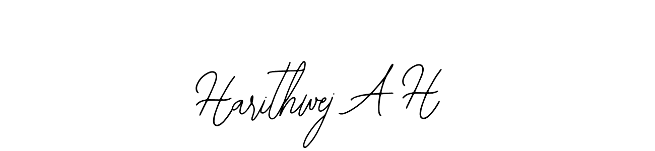 You should practise on your own different ways (Bearetta-2O07w) to write your name (Harithwej A H) in signature. don't let someone else do it for you. Harithwej A H signature style 12 images and pictures png