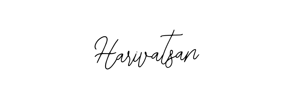 Use a signature maker to create a handwritten signature online. With this signature software, you can design (Bearetta-2O07w) your own signature for name Harivatsan. Harivatsan signature style 12 images and pictures png