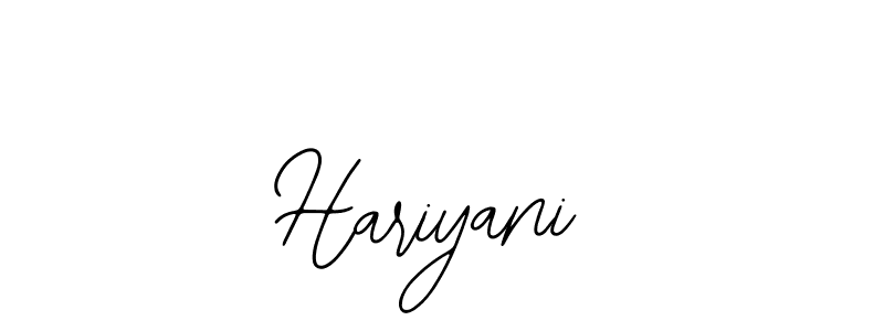 Also You can easily find your signature by using the search form. We will create Hariyani name handwritten signature images for you free of cost using Bearetta-2O07w sign style. Hariyani signature style 12 images and pictures png