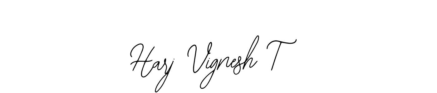 Design your own signature with our free online signature maker. With this signature software, you can create a handwritten (Bearetta-2O07w) signature for name Harj Vignesh T. Harj Vignesh T signature style 12 images and pictures png