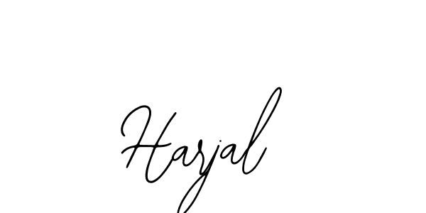 You should practise on your own different ways (Bearetta-2O07w) to write your name (Harjal) in signature. don't let someone else do it for you. Harjal signature style 12 images and pictures png