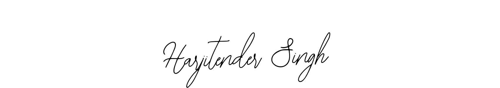 How to make Harjitender Singh name signature. Use Bearetta-2O07w style for creating short signs online. This is the latest handwritten sign. Harjitender Singh signature style 12 images and pictures png