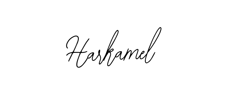 How to make Harkamel name signature. Use Bearetta-2O07w style for creating short signs online. This is the latest handwritten sign. Harkamel signature style 12 images and pictures png