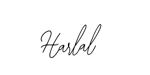 Use a signature maker to create a handwritten signature online. With this signature software, you can design (Bearetta-2O07w) your own signature for name Harlal. Harlal signature style 12 images and pictures png