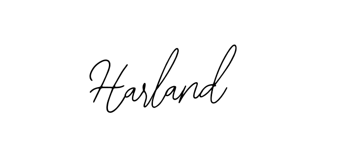 How to make Harland signature? Bearetta-2O07w is a professional autograph style. Create handwritten signature for Harland name. Harland signature style 12 images and pictures png