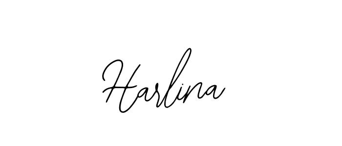 How to make Harlina signature? Bearetta-2O07w is a professional autograph style. Create handwritten signature for Harlina name. Harlina signature style 12 images and pictures png