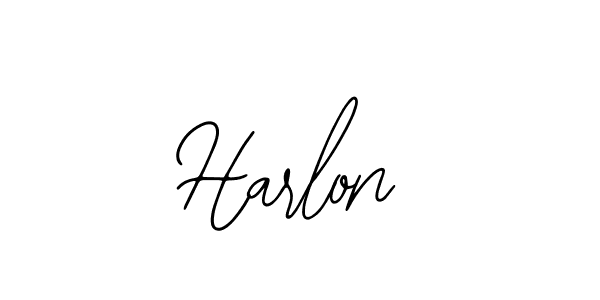 You should practise on your own different ways (Bearetta-2O07w) to write your name (Harlon) in signature. don't let someone else do it for you. Harlon signature style 12 images and pictures png