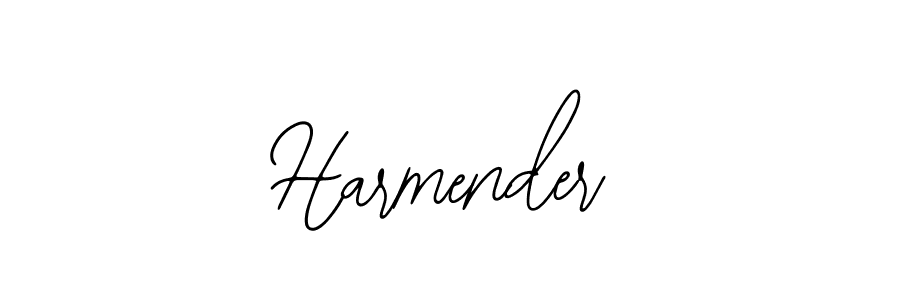 How to make Harmender signature? Bearetta-2O07w is a professional autograph style. Create handwritten signature for Harmender name. Harmender signature style 12 images and pictures png