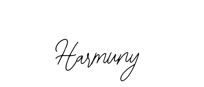 How to make Harmuny signature? Bearetta-2O07w is a professional autograph style. Create handwritten signature for Harmuny name. Harmuny signature style 12 images and pictures png