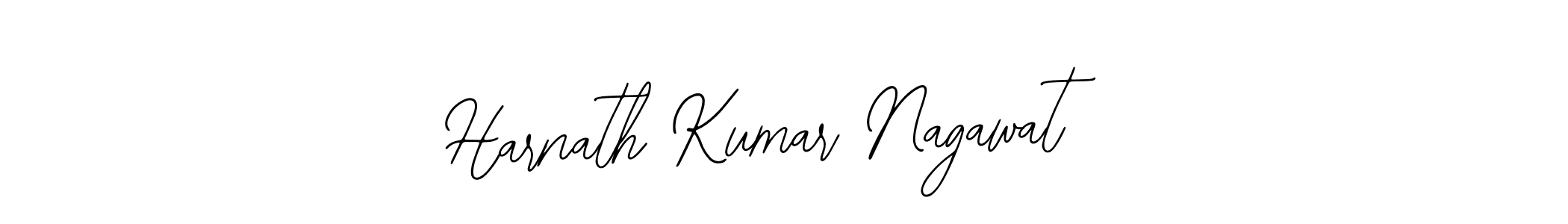 You should practise on your own different ways (Bearetta-2O07w) to write your name (Harnath Kumar Nagawat) in signature. don't let someone else do it for you. Harnath Kumar Nagawat signature style 12 images and pictures png