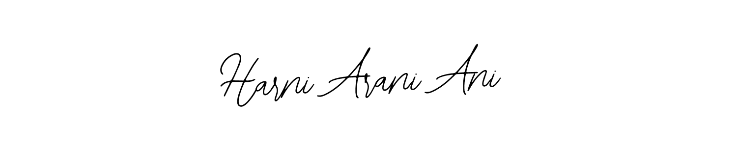 How to make Harni Arani Ani name signature. Use Bearetta-2O07w style for creating short signs online. This is the latest handwritten sign. Harni Arani Ani signature style 12 images and pictures png