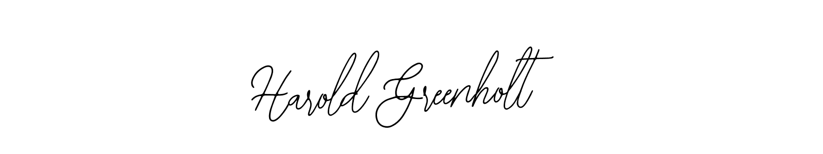 Make a beautiful signature design for name Harold Greenholt. With this signature (Bearetta-2O07w) style, you can create a handwritten signature for free. Harold Greenholt signature style 12 images and pictures png