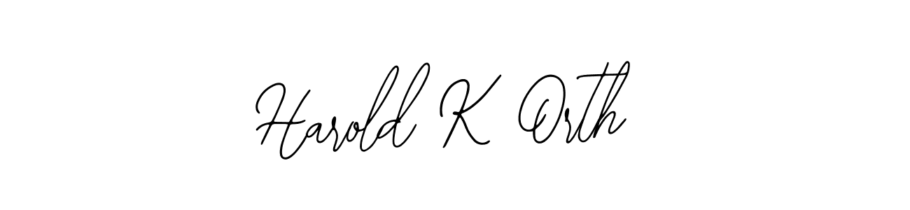 Similarly Bearetta-2O07w is the best handwritten signature design. Signature creator online .You can use it as an online autograph creator for name Harold K Orth. Harold K Orth signature style 12 images and pictures png