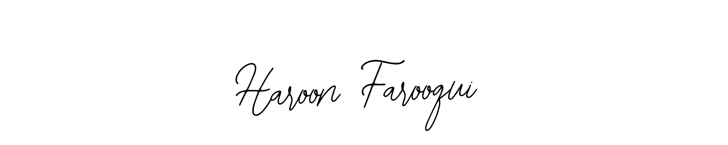 Make a beautiful signature design for name Haroon Farooqui. Use this online signature maker to create a handwritten signature for free. Haroon Farooqui signature style 12 images and pictures png