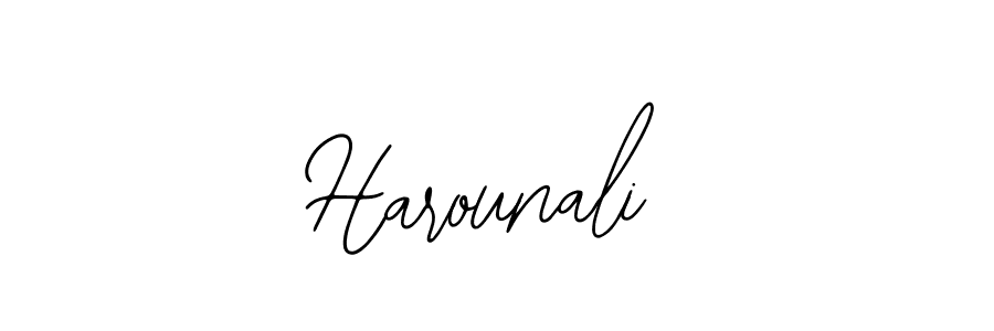 Make a beautiful signature design for name Harounali. With this signature (Bearetta-2O07w) style, you can create a handwritten signature for free. Harounali signature style 12 images and pictures png