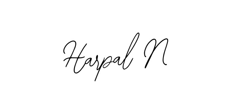 The best way (Bearetta-2O07w) to make a short signature is to pick only two or three words in your name. The name Harpal N include a total of six letters. For converting this name. Harpal N signature style 12 images and pictures png