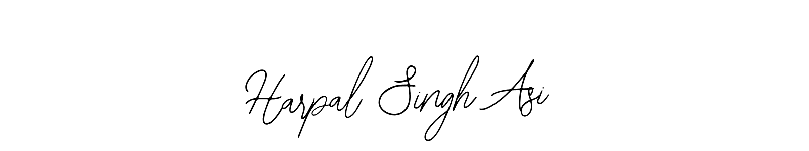 How to make Harpal Singh Asi name signature. Use Bearetta-2O07w style for creating short signs online. This is the latest handwritten sign. Harpal Singh Asi signature style 12 images and pictures png