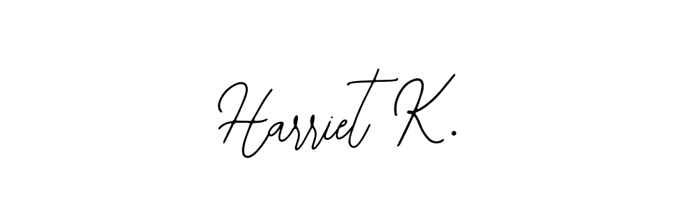 Create a beautiful signature design for name Harriet K.. With this signature (Bearetta-2O07w) fonts, you can make a handwritten signature for free. Harriet K. signature style 12 images and pictures png